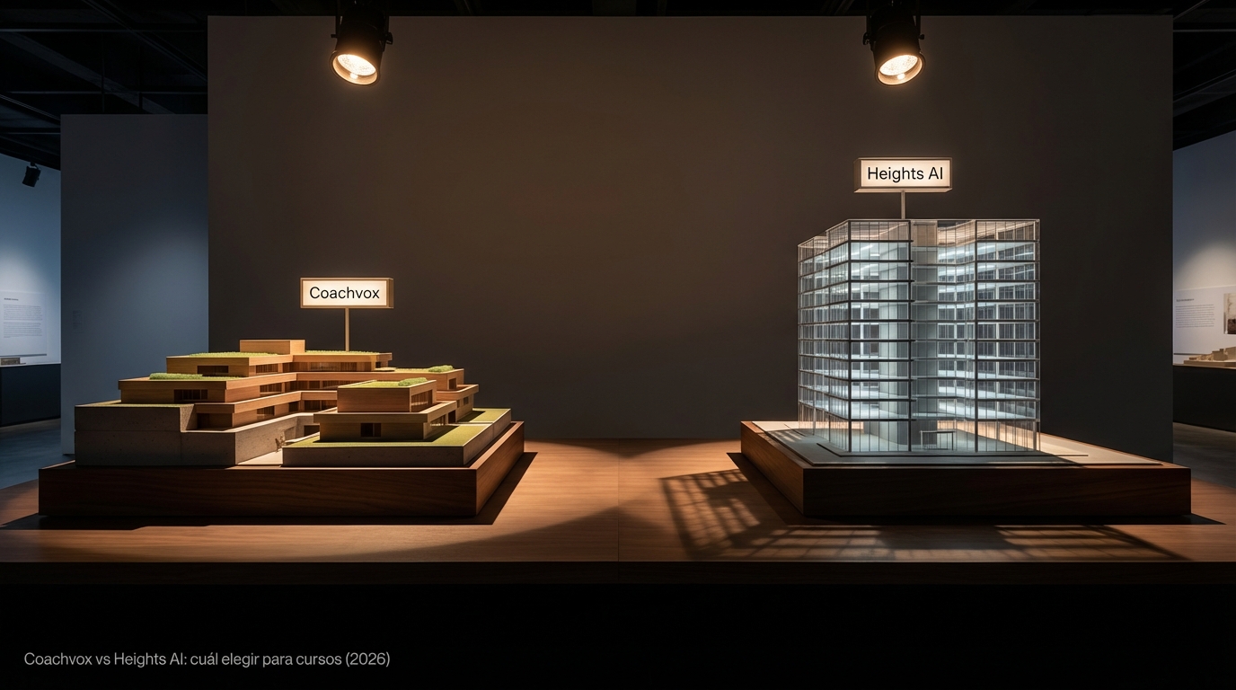 Coachvox vs Heights AI: cuál elegir para cursos (2026)