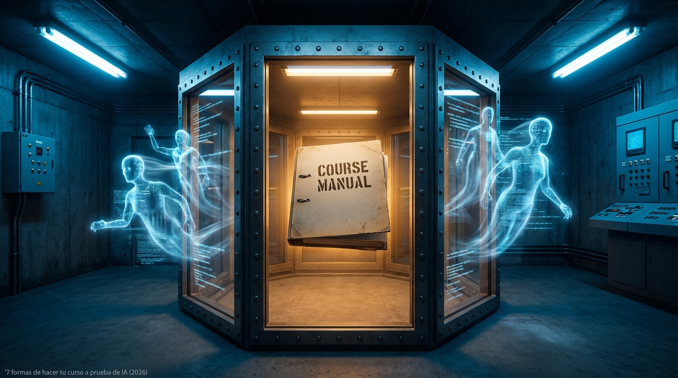 7 formas de hacer tu curso a prueba de IA (2026)