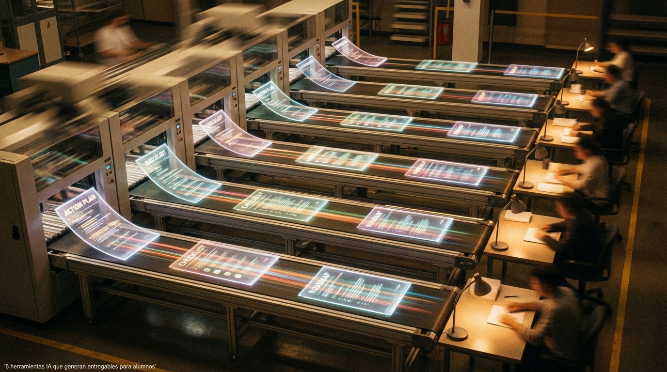 6 herramientas IA que generan entregables para alumnos