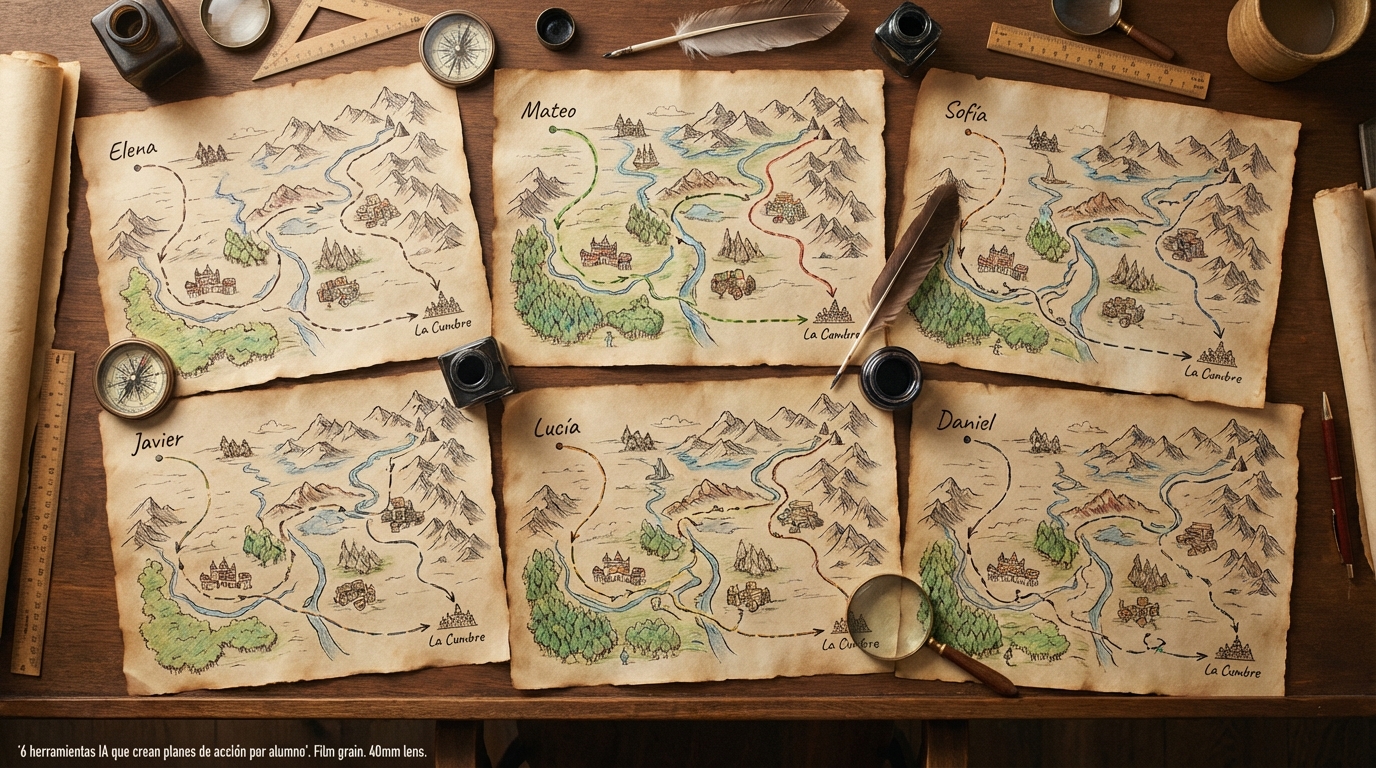 6 herramientas IA que crean planes de acción por alumno