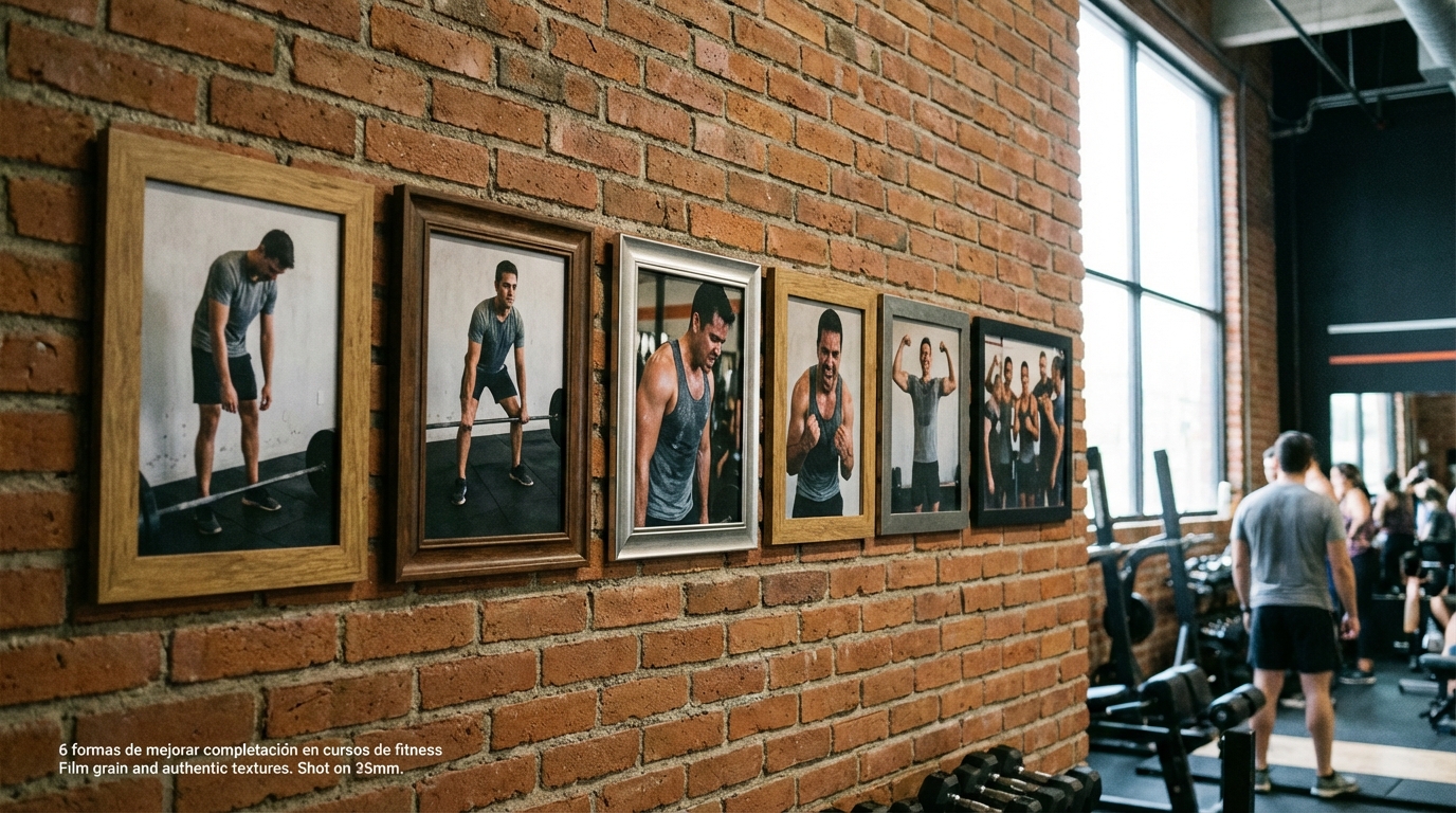 6 formas de mejorar completación en cursos de fitness