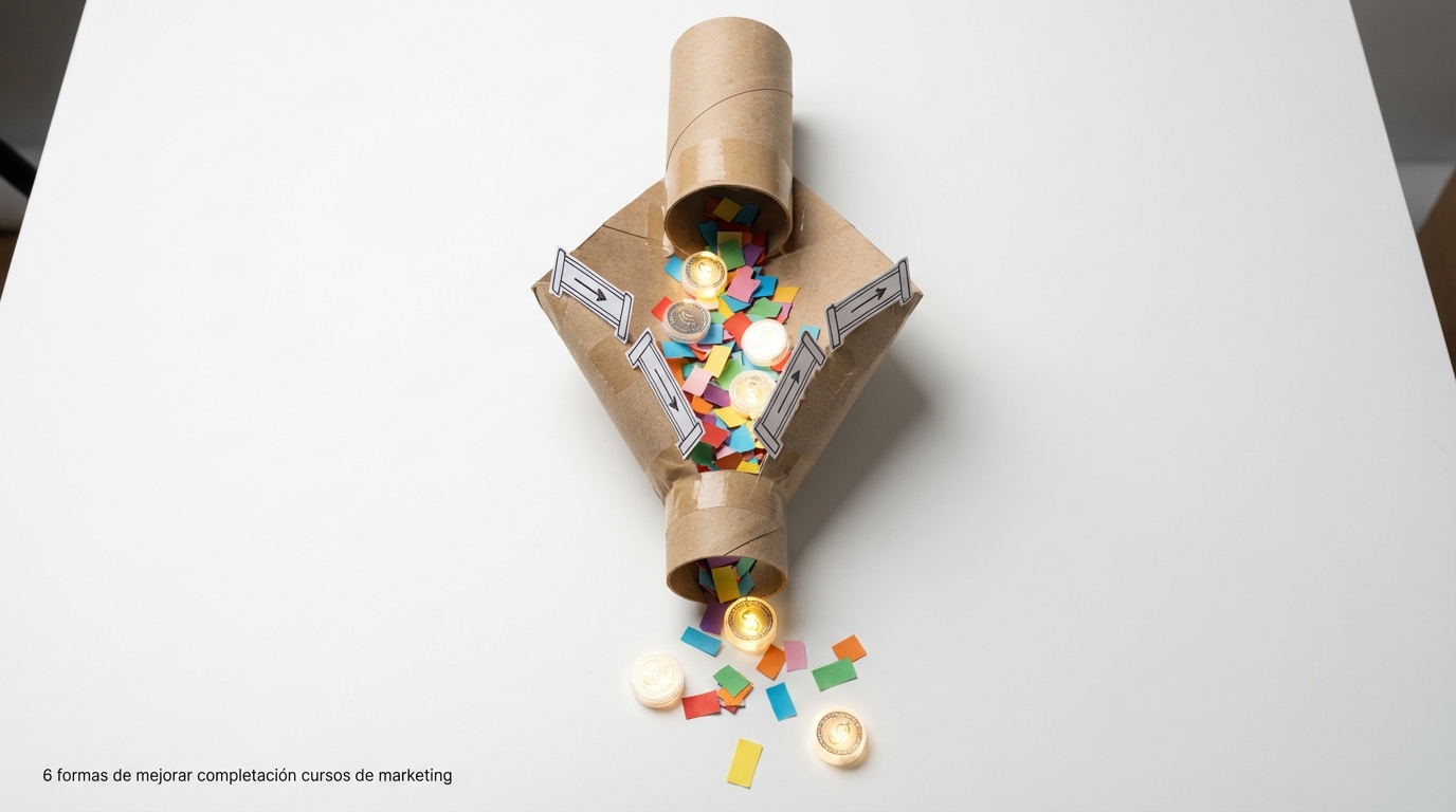 6 formas de mejorar completación cursos de marketing