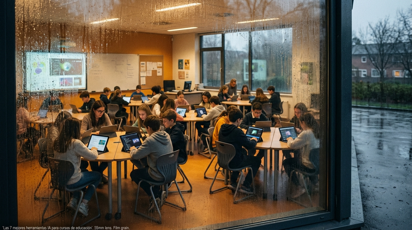 Las 7 mejores herramientas IA para cursos de educación