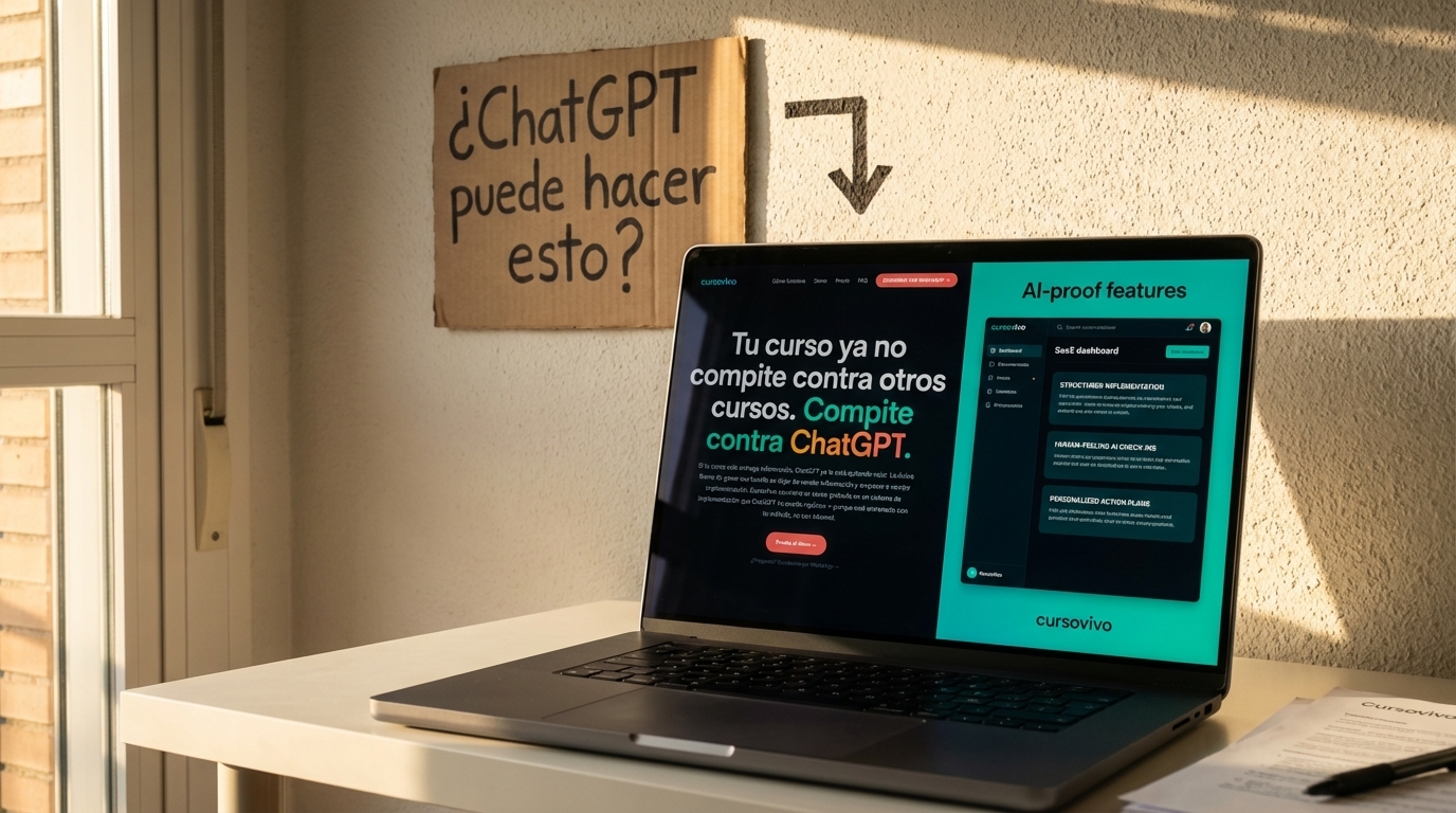 cómo hacer un curso a prueba de IA
