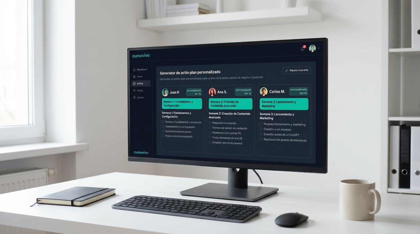 IA para generar planes de acción personalizados por alumno
