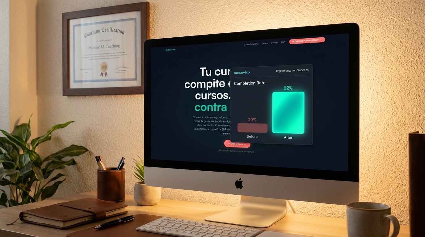 cómo mejorar completación cursos de coaching