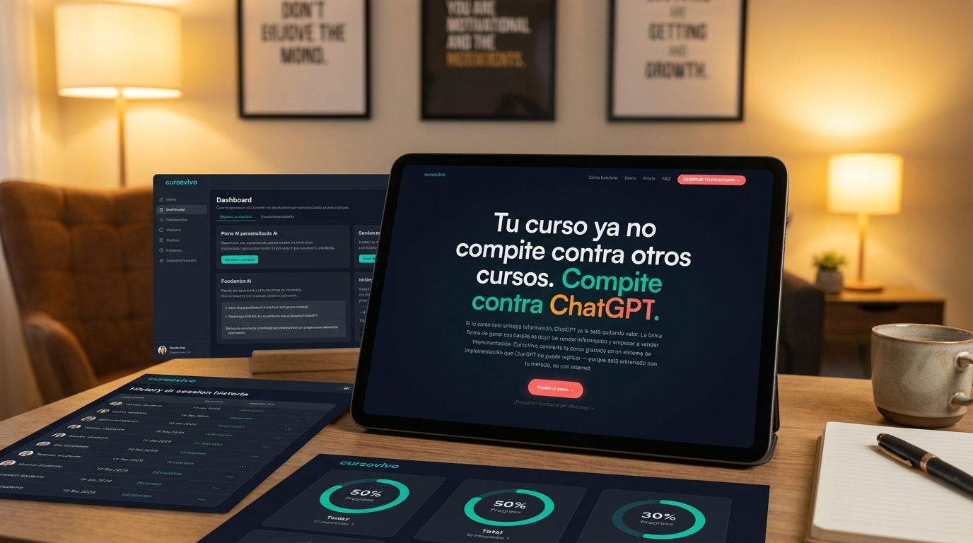 mejor herramienta IA para cursos de coaching