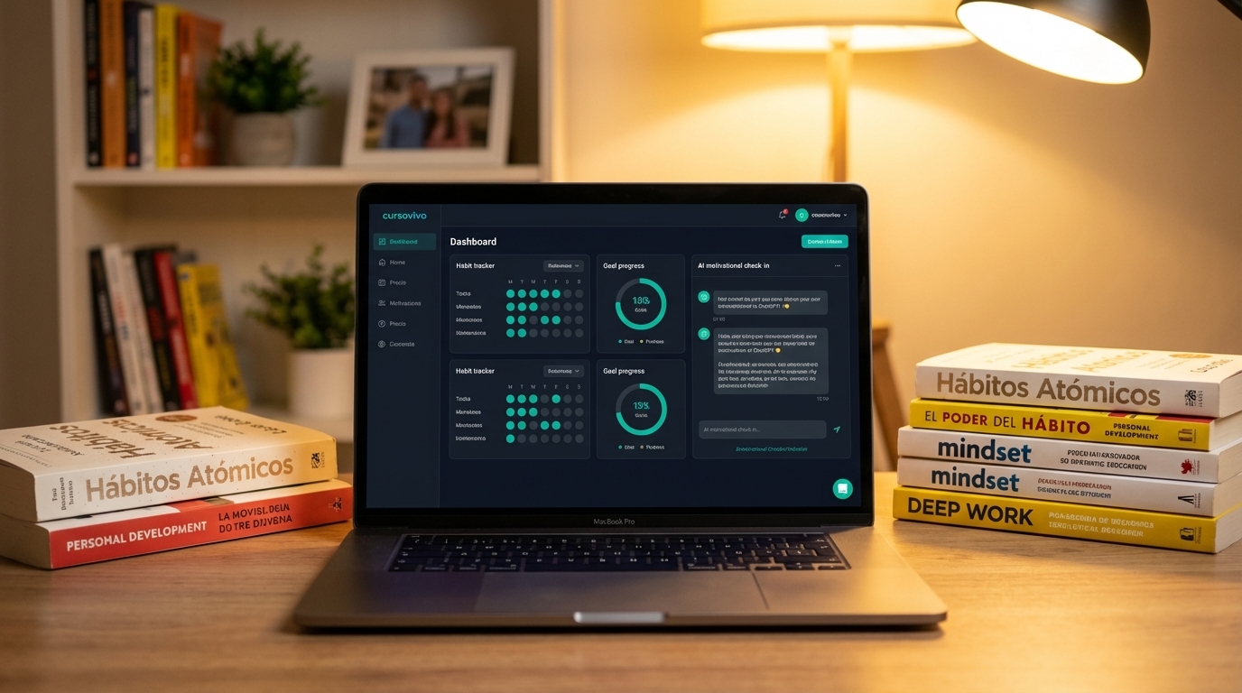mejor herramienta IA para cursos de desarrollo personal