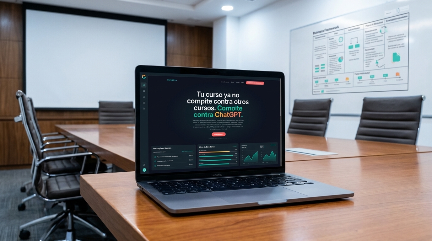 mejor herramienta IA para cursos de negocios y emprendimiento