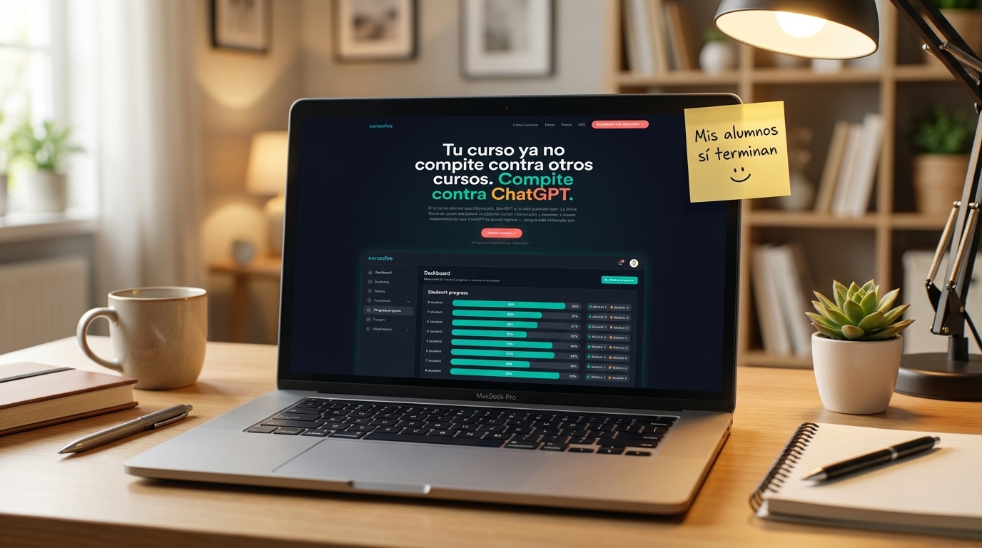 panel de progreso para alumnos de cursos online