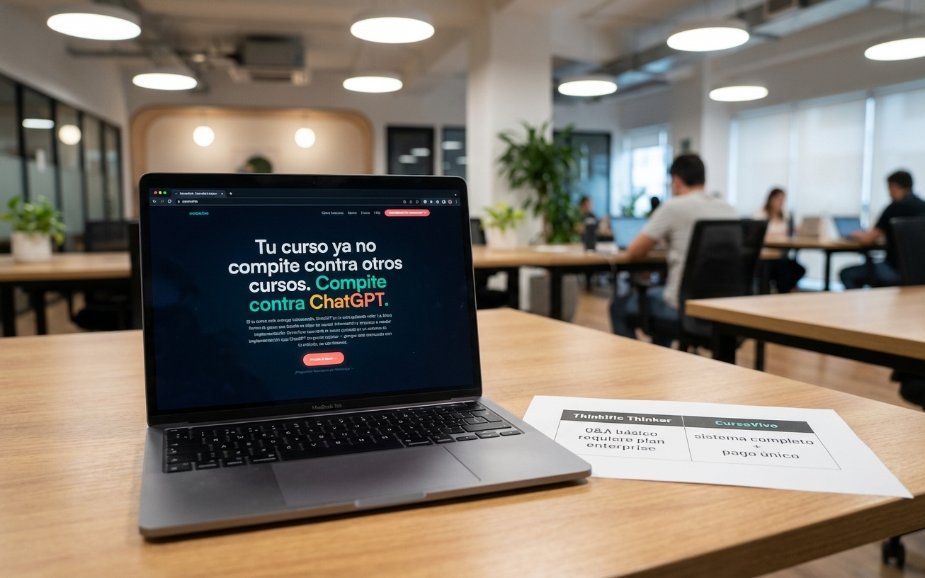 Thinkific Thinker vs CursoVivo